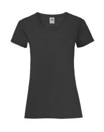 Футболка женская FOL Ladies Valueweight T черная