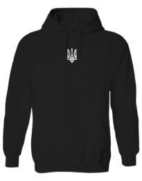 Толстовка унісекс з вишивкою “Герб” чорна
