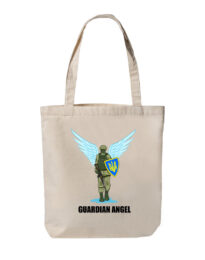Еко сумка з двунитки, розмір 38х40х7см GUARDIAN ANGEL