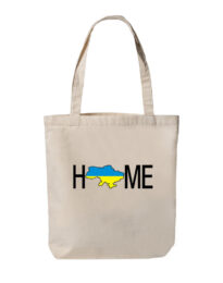 Еко сумка з двунитки, розмір 38х40х7см HOME