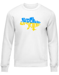 Свитшот унисекс “UKRAINE” белая
