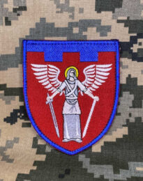 Нашивка ТРО з янголом на липучці, 8,5х10 см